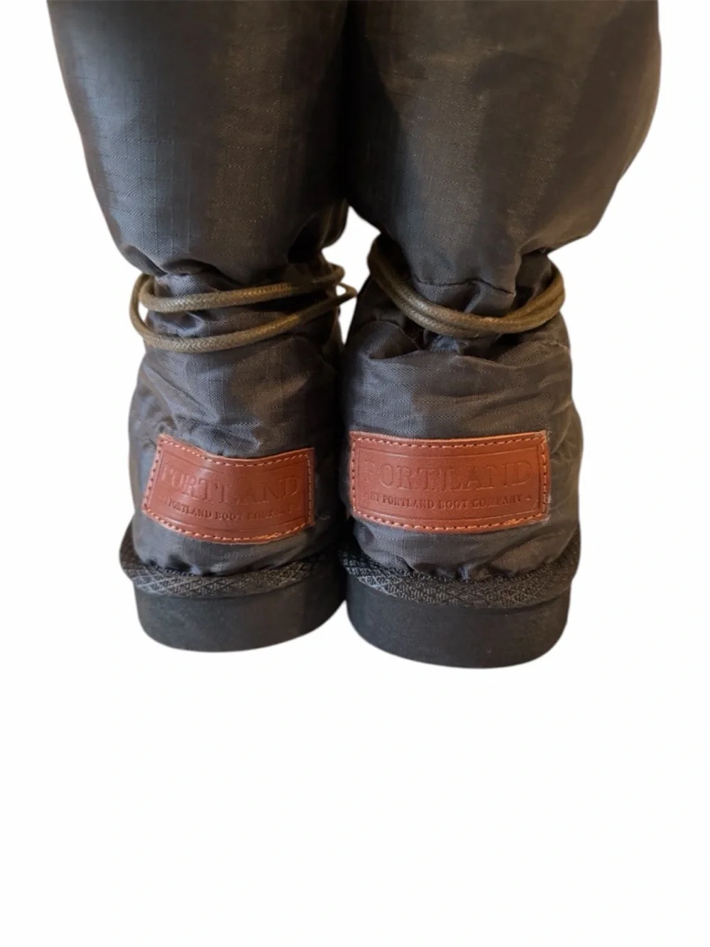 Portland Black Quilted Winter Snow Boots